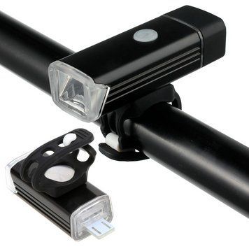 Аккумуляторная велосипедная фара от MicroUSB &laquo;Флеш-заряд&raquo; с Мигалкой / Велофара / Фонарик на велосипед 234567774 фото