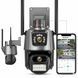 Вулична поворотна WIFI камера (6MP, Full HD) Dual Lens / Поворотна IP камера відеоспостереження 234568441 фото 1
