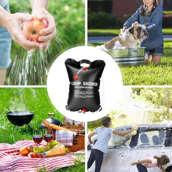 Туристичний душ 20 л, Solar Shower / Переносний літній душ / Душ для кемпінгу 234561151 фото