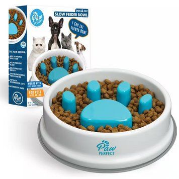 Годівниця для котів та собак 470 мл, Paw Perfect / Собача миска для повільної подачі їжі / Тарілка для кота 234571550 фото