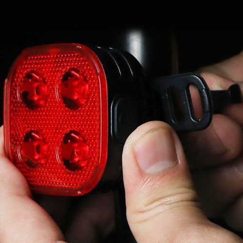 Велосипедный фонарь задний габаритный, FY-328-4LED / Велофонарь с функцией стоп-сигнала / Велофара 234579051 фото