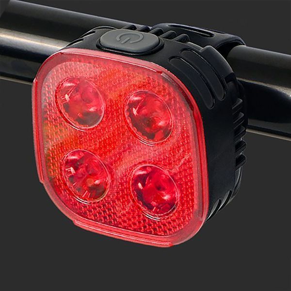 Велосипедный фонарь задний габаритный, FY-328-4LED / Велофонарь с функцией стоп-сигнала / Велофара 234579051 фото