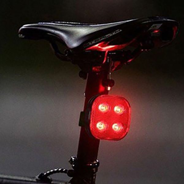 Велосипедный фонарь задний габаритный, FY-328-4LED / Велофонарь с функцией стоп-сигнала / Велофара 234579051 фото