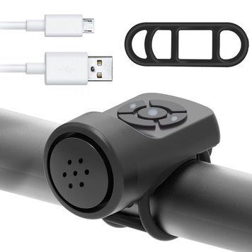 Аккумуляторный звонок на велосипед, 4 звука, с USB / Велосипедный сигнал / Электрический гудок для велосипеда 234571745 фото
