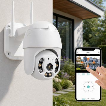 Вулична Wi-Fi камера відеоспостереження з датчиком руху 4MP, A6 / Поворотна IP камера з віддаленим доступом 234565467 фото