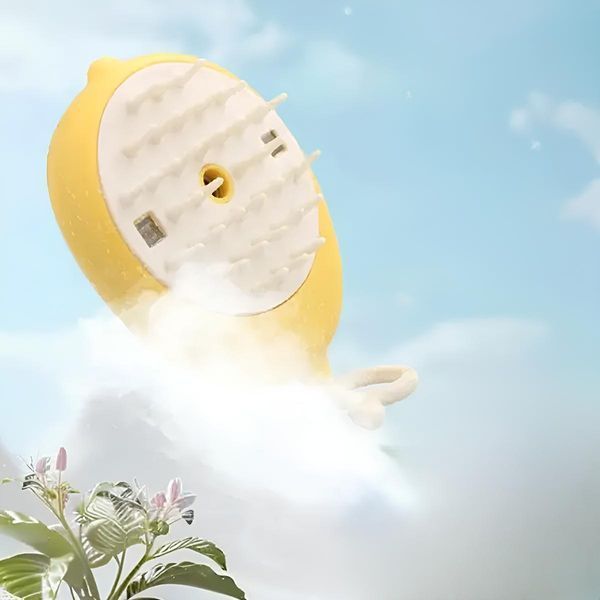 Парова щітка для шерсті з ліхтариком, від USB, Pet comb / Щітка для кота / Гребінець для кота 234573806 фото