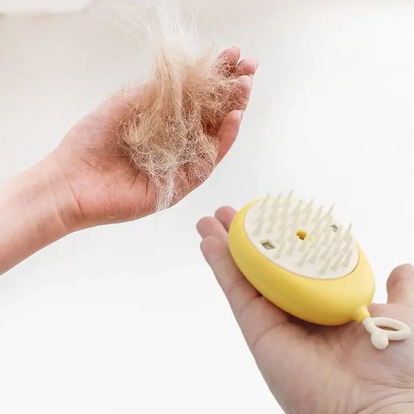 Парова щітка для шерсті з ліхтариком, від USB, Pet comb / Щітка для кота / Гребінець для кота 234573806 фото