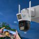 Вулична камера відеоспостереження 6 Мп, з двома об'єктивами, ICSEE, PTZ WiFi A23 / Поворотна WiFi камера з нічною зйомкою 234575293 фото 2