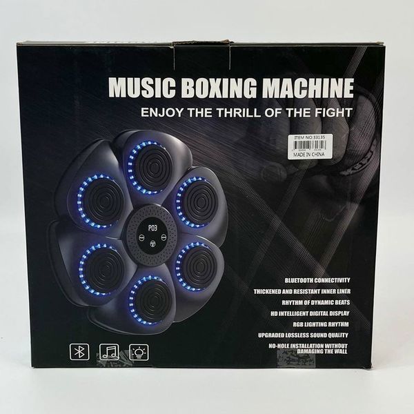 Настінна мішень для боксу з Bluetooth / Тренажер для боксу з музикою / Музичний боксерський тренажер 234577953 фото