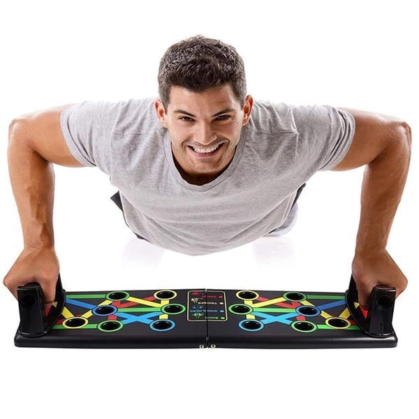 Платформа для віджимань 14в1, Foldable Push Up Board / Тренажер для рук / Універсальні упори для різних груп м'язів 234567534 фото