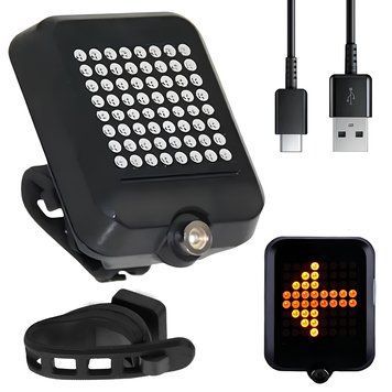 Велофара задняя с автоматическим поворотником, от USB, AQY-0100 / Велофонарь задний / Велосипедный фонарь 234573576 фото