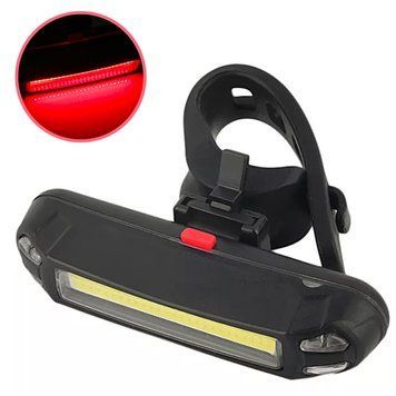 Светодиодный LED фонарь с USB на велосипед / Задняя велофара / Водонепроницаемый стоп-сигнал на велораму 234564948 фото