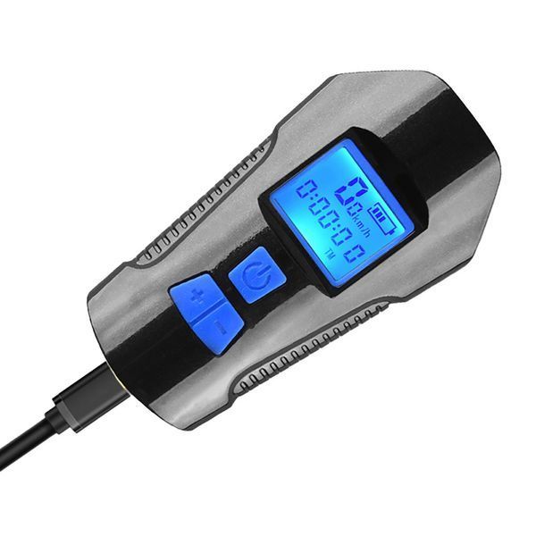 Велофара с компьютером и сигналом, от USB, XA-585-T6+2LED / Водостойкий велосипедный фонарь / Велокомпьютер беспроводной 234571358 фото